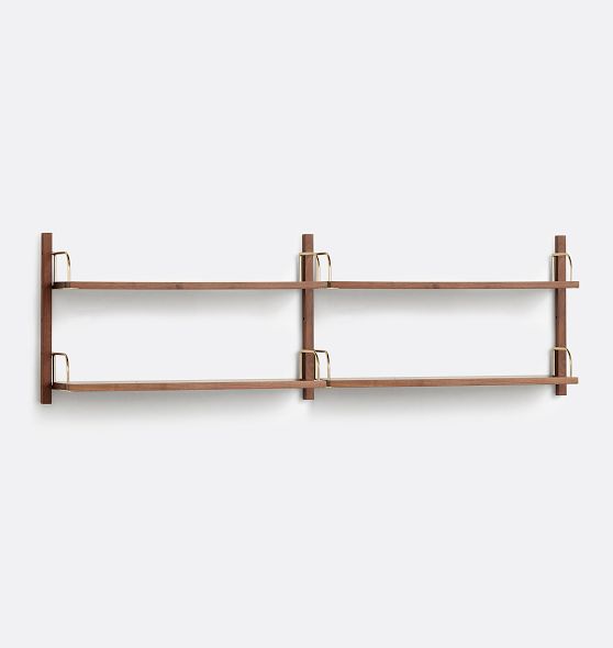 Hart 37" Modular Double Shelf Set