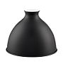 7in. Industrial Painted Steel Dome Shade - Matte Black