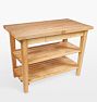 John Boos Classic Country Work Table - Natural Maple