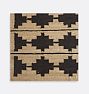 Bowen Jute & Wool Flatweave Rug, Bowen Black - 18" Swatch