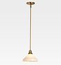 Eastmoreland 2-1/4" Fitter Pendant, Heritage Brass - 36" - Eastmoreland 2 1/4in fitter Cone OP - Opal