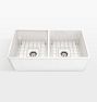 Kirkwood Fireclay Farmhouse Double Kitchen Sink - 33"