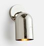 Paige 5" Dome Sconce, Polished Nickel