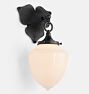 Wildwood Sconce, Oil-Rubbed Bronze - Opal Acorn Shade