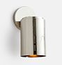 Paige 5" Cylinder Sconce, Polished Nickel