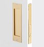 Fredrick Pocket Door Set - Passage - Brushed Brass