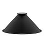 8in. Industrial Painted Steel Cone Shade - Matte Black