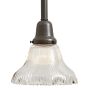 Pendant with Vintage Ribbed Scalloped Shade