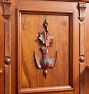 Vintage Renaissance Revival Walnut Sideboard with Carved Details
