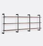 Holgate Triple Modular Shelving Set with 36" Rails