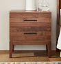 Hosford Walnut 2-Drawer Nightstand