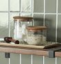 Glass and Wood Canister