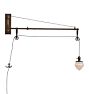 Vintage Lamp Industrial Wall Bracket Dental Swing Arm With Pulleys