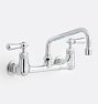 8" Low Profile Spout Wall Surface Mount Utility Faucet