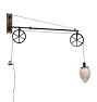 Vintage Lamp Industrial Wall Bracket Dental Swing Arm With Pulleys