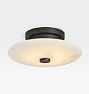 Open Box: Ankeny Alabaster LED Flush Mount (10") - Oil-Rubbed Bronze