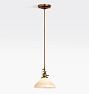 Fairview Traditional Pendant, Heritage Brass - 8" Opal Shade