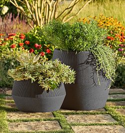 plant pots w/ center pole Hangapot™ Space Saving 5' Flower Pole on Wheels/16 Clay Pot Hangers