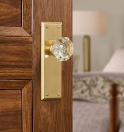 Mortise Lock Set For Interior Door, Vintage Door Handle With Cut-Out