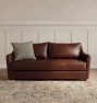 Luanna Leather Sofa, 72-108"
