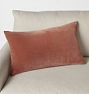Italian Velvet Pillow Cover, Blush Velvet  - 16" x 26"