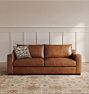 Sublimity Leather Sofa, 78-114"