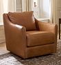 Luanna Leather Swivel Chair