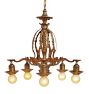 Ornate Vintage Romance Revival 5-Light Chandelier