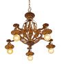 Ornate Vintage Romance Revival 5-Light Chandelier