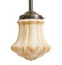 Pendant with Vintage Opaque Glass Shade