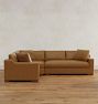Sublimity Leather 3-Piece Arm Sofa with Wedge Corner