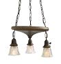 Vintage Classical Revival 3-Light Pan Chandelier