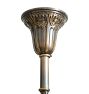 Vintage Classical Revival 3-Light Pan Chandelier with Turnkey Sockets