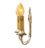 Vintage Classical Revival Double-Candle Silver Plated Sconce