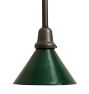 Vintage Traditional Pendant with Green Down Shade