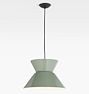 Anello 18" Pendant, Gloss Rosemary and White Shade - 30" Length