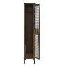 Vintage Industrial Single-Door Steel Locker