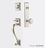 Coleman Exterior 2-1/4" Brass Knob Tube Latch Door Set with Level Bolt, Smart home technology, PN PN Left 2.375
