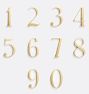 6" Traditional House Numbers
