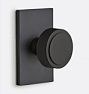 Trask Interior Door Set Rectangle Plate with Trask Knob, Passage - Oil-Rubbed Bronze