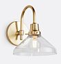 Eastmoreland 2-1/4" Fitter Arched Sconce, Aged Brass - Clear Shade