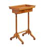 Vintage Traditional 19th Century Biedermeier Side Table with Tray Top and Single Drawer
