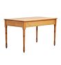 Vintage Traditional Pine Farmhouse Dining Table with Turned Legs
