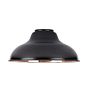 16in. Deep Dome Shade - Polished Copper & Matte Black