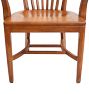 Vintage Arts and Crafts Walnut Courtroom Chairs Set of 6