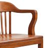 Vintage Arts and Crafts Walnut Courtroom Chairs Set of 6