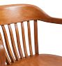 Vintage Arts and Crafts Walnut Courtroom Chairs Set of 6