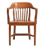 Vintage Arts and Crafts Walnut Courtroom Chairs Set of 6