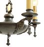 Vintage Classical Revival Aladdin Pan 5 Light Chandelier