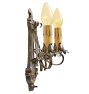 Vintage Romance Revival Floral Motif Double Light Sconce